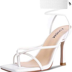 White Strappy sandals For women Fashion Wedding